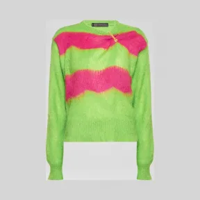 范思哲/Versace 安全别针条纹毛衣 A83223-A230360_A2445