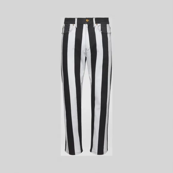 范思哲/Versace 条纹牛仔裤 A83299-A231543_A817