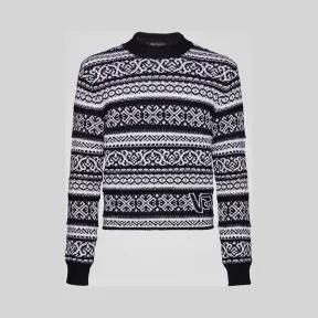 范思哲/Versace 针织提花毛衣 A83393-A230554_A229C