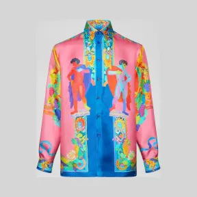 Versace  Caravaggio印花桑蚕丝衬衫 A84050-A233796_A7000