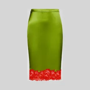 范思哲/Versace 缎面贴身半身裙 A84586-A231743_A2447