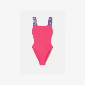范思哲/Versace Women's Greca 边框连体泳装 ABD01098-A232185-2VB10