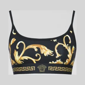 范思哲/Versace Barocco印花运动文胸 AGD03003-AV00214_A732D