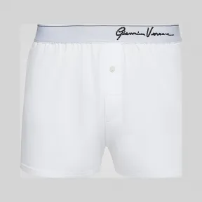 Versace  GV Signature镶边平角裤 AUU81001-A233274_A1001