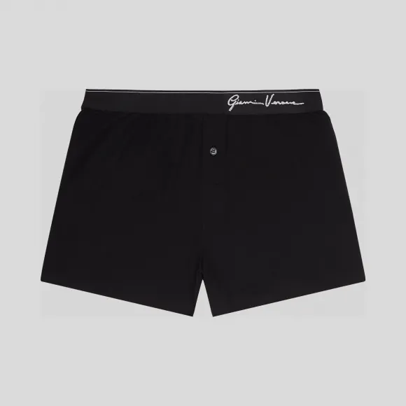 Versace  GV Signature镶边平角裤 AUU81001-A233274_A1008