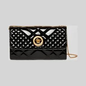 范思哲/Versace 漆皮绗缝Icon晚宴包 DBSG377-D4VTR_K41OT