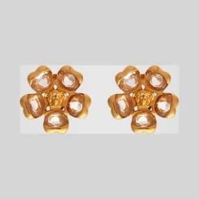 范思哲/Versace V-Floral Garden耳钉 DG2G890-DJMX_KCOT