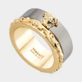 范思哲/Versace 美杜莎 Barocco 双色戒指 DG56674-DJMT_DOUB