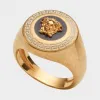 范思哲/Versace 珐琅美杜莎徽章戒指 DG5G550-DJMS_KNBOT