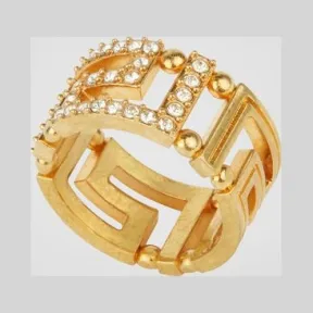 范思哲/Versace 希腊回形纹戒指 DG5H154-DJMX_KCOT