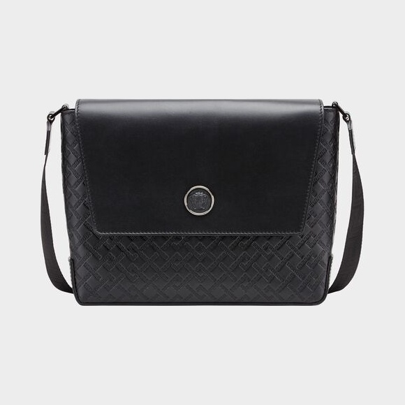 范思哲/Versace 希腊回纹菱形花纹斜挎包 DL27185-DVBRW_D41UB