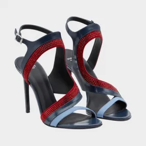 范思哲/Versace 水晶高跟凉鞋 - 红 凉鞋 DSR444O-DVTVM_KE17P