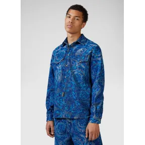 Versace  Baroque印花牛仔衬衫 EB1GVA69B-EAPU4S_E904