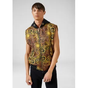 范思哲/Versace Leo Baroque印花无袖帽衫 EB9GUA506-ES0534_E923