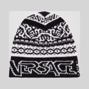 范思哲/Versace 图形化针织羊毛帽子 ICAP002-IK0336_I4118