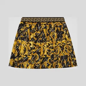 Versace  Barocco Signature印花桑蚕丝半身裙 YC000092-A233328_A7008