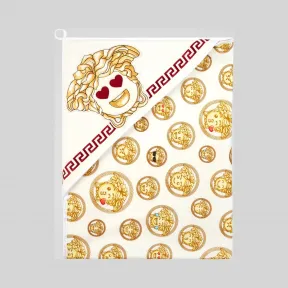 Versace  Medusa Emoji印花婴儿毛巾 YE000077-YA00128_YA701