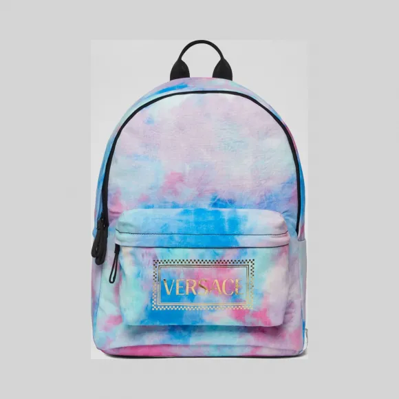 Versace  扎染印花90年代复古风Logo双肩包 YIX00002-YB00278_YY33