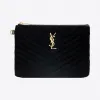 伊夫圣罗兰/Yves Saint laurent Monogram A5 pouch in matelass&#233| vel