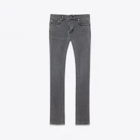 伊夫圣罗兰/Yves Saint laurent 正版低腰紧身牛仔裤，带水洗灰色弹力牛仔布 390001Y881I1240