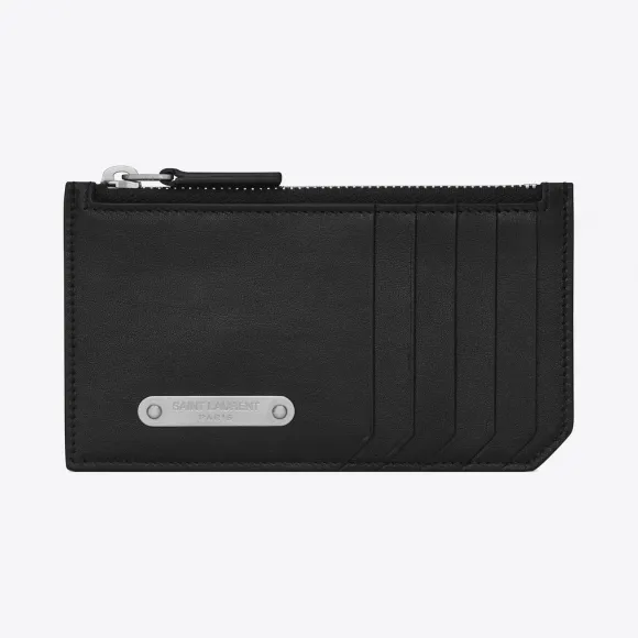 伊夫圣罗兰/Yves Saint laurent 黑色ID FRAGMENTS拉链袋  462346DV70E1000