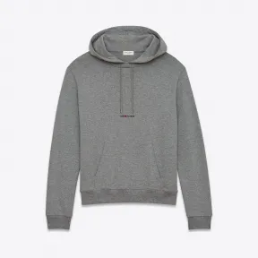 伊夫圣罗兰/Yves Saint laurent Hoodie with SAINT LAURENT square in gra