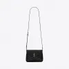 伊夫圣罗兰/Yves Saint laurent 超小号LOULOU黑色“Y”字形提花真皮肩带包 467072DV7061000
