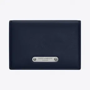 伊夫圣罗兰/Yves Saint laurent 海军蓝色皮革名片盒 478589DV70E4147