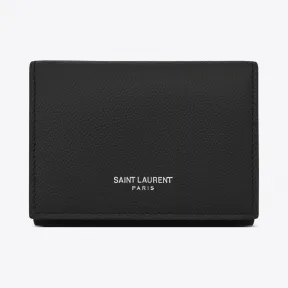 伊夫圣罗兰/Yves Saint laurent saint laurent paris黑色颗粒纹理真皮钥匙包 485634BT