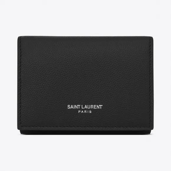 伊夫圣罗兰/Yves Saint laurent saint laurent paris黑色颗粒纹理真皮钥匙包 485634BT