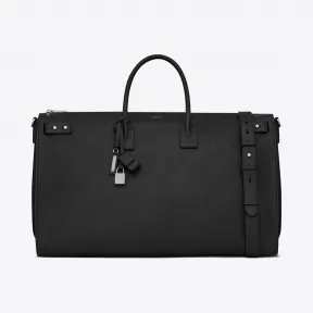 伊夫圣罗兰/Yves Saint laurent Sac de Jour 三日用黑色细粒纹理软皮行李袋  528606DTI0E
