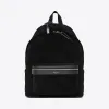 伊夫圣罗兰/Yves Saint laurent City backpack in black suede 5349670DJA