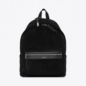 伊夫圣罗兰/Yves Saint laurent City backpack in black suede 5349670DJA