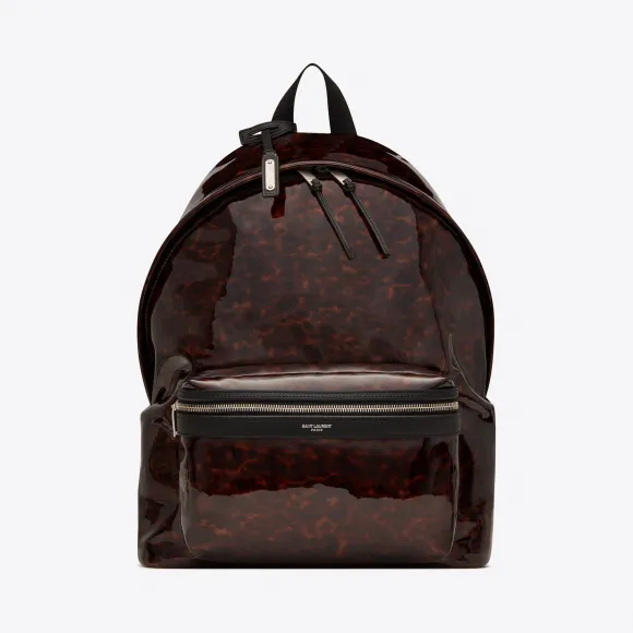 伊夫圣罗兰/Yves Saint laurent 男士 CITY龟甲纹漆皮革双肩包 5349671PR2F2568