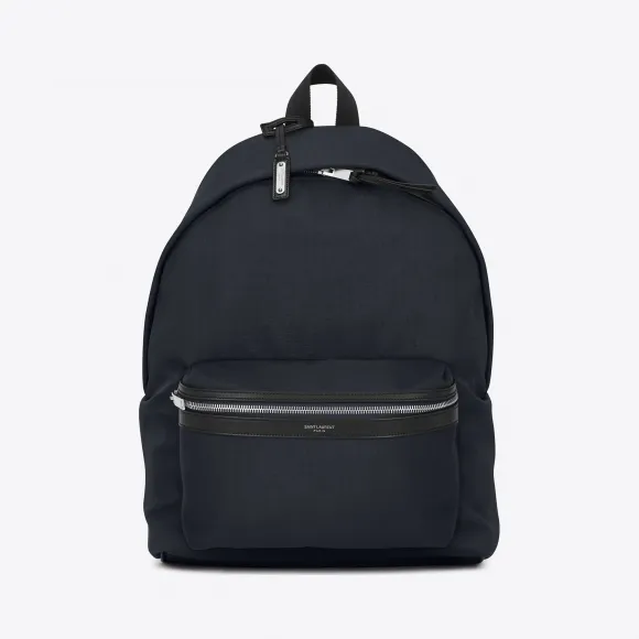 伊夫圣罗兰/Yves Saint laurent 男士 经典 city 黑色过胶尼龙双肩背包 534967GIV3F4160