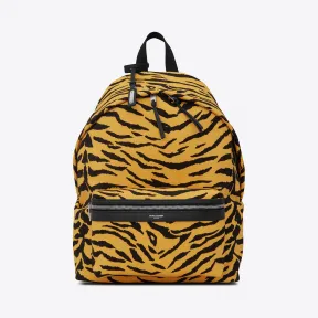 伊夫圣罗兰/Yves Saint laurent CITY 虎纹印花帆布双肩包 534967HPM1F7268