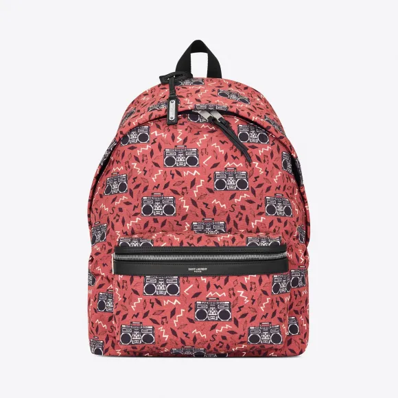 伊夫圣罗兰/Yves Saint laurent CITY 收音机印花帆布双肩包 534967HPP1F5663