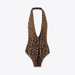 伊夫圣罗兰/Yves Saint laurent 豹纹印花泳衣  553612Y395S9665