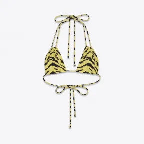 伊夫圣罗兰/Yves Saint laurent 80年代风格斑马印花三角泳衣 553630Y317V7264