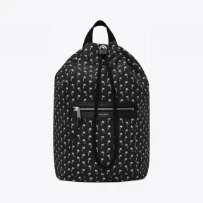 伊夫圣罗兰/Yves Saint laurent CITY SAILOR 棕榈树印花帆布双肩包 553969HPQ1E1070