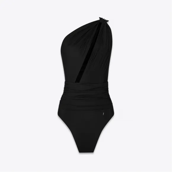 伊夫圣罗兰/Yves Saint laurent 垂褶肩连体泳衣 574294Y601V1000