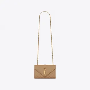 伊夫圣罗兰/Yves Saint laurent envelope mix matelassé粒面压印皮革小号信封包 600195BOW912346