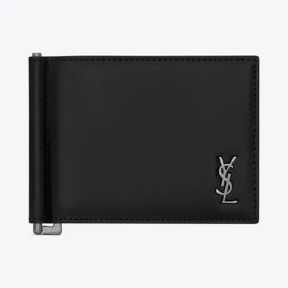 伊夫圣罗兰/Yves Saint laurent tiny monogram雾面皮革钱夹钱包 6077381JB0E1000