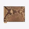 伊夫圣罗兰/Yves Saint laurent tiny cassandre saint laurent蟒蛇皮钱夹钱包 607738LT9MW9785