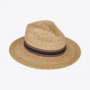 伊夫圣罗兰/Yves Saint laurent 男士 对比效果条纹帆布饰带巴拿马草帽 6087594YB839500