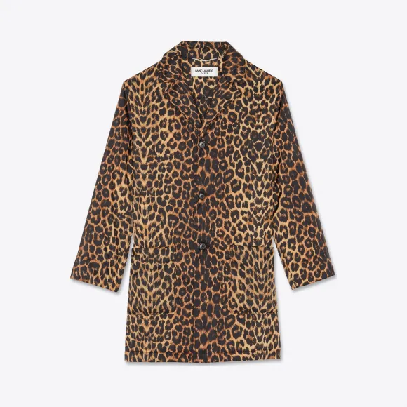 伊夫圣罗兰/Yves Saint laurent 豹纹印花棉服