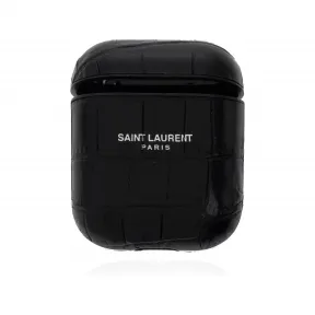 伊夫圣罗兰/Yves Saint laurent 黑色 100%皮质 男士 耳机包 635648-DZEOE-1080