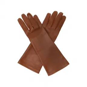 伊夫圣罗兰/Yves Saint laurent 棕色 外层:|皮质|内层:|织物 女士 手套 639505-3YA26-2200