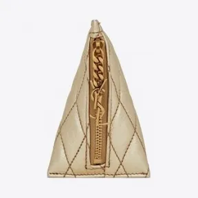 伊夫圣罗兰/Yves Saint laurent berlingo绗缝金银丝皮革吊坠 669925AAAAO7100