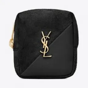 伊夫圣罗兰/Yves Saint laurent Jamie绒面材质和羊皮立方体吊坠 6699641QS911000